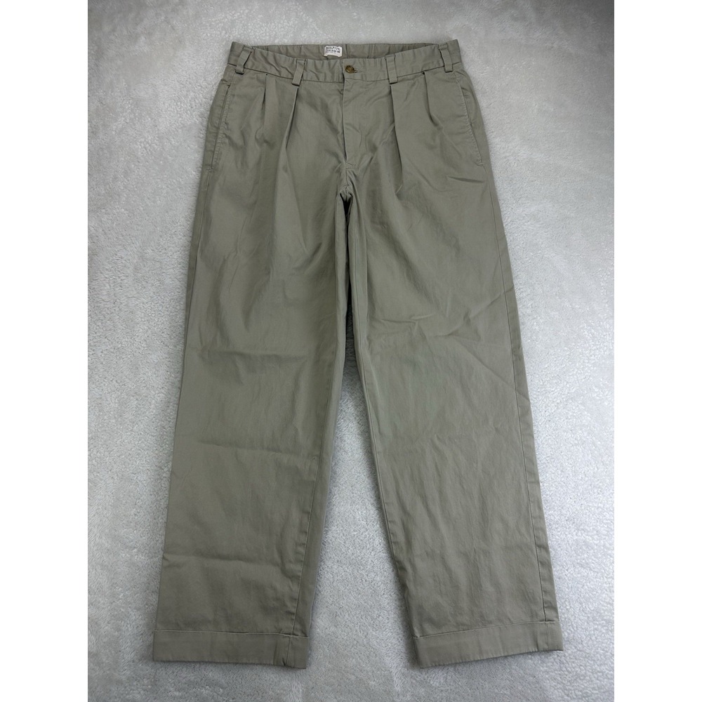 Bill's Khakis M2P Pants Mens 33 USA Made Pleated Cotton Chino (30x28.5)